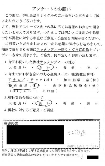 貴金属高価買取お客様の声