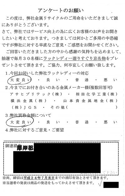 貴金属高価買取お客様の声