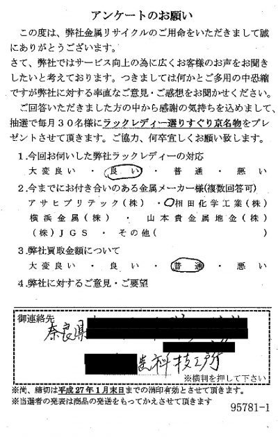 貴金属高価買取お客様の声